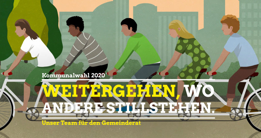 Unser Team für den Gemeinderat - Weitergehen, wo andere stillstehen.