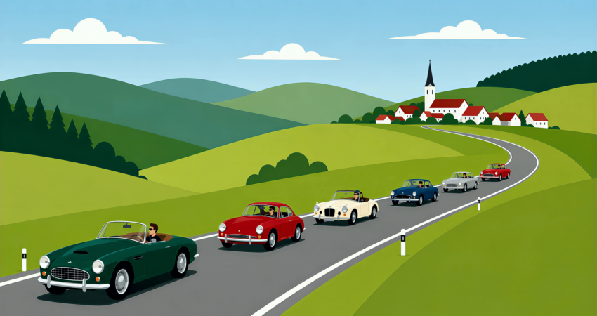 Die Vergangenheit auf der Straße, die Zukunft im Blick